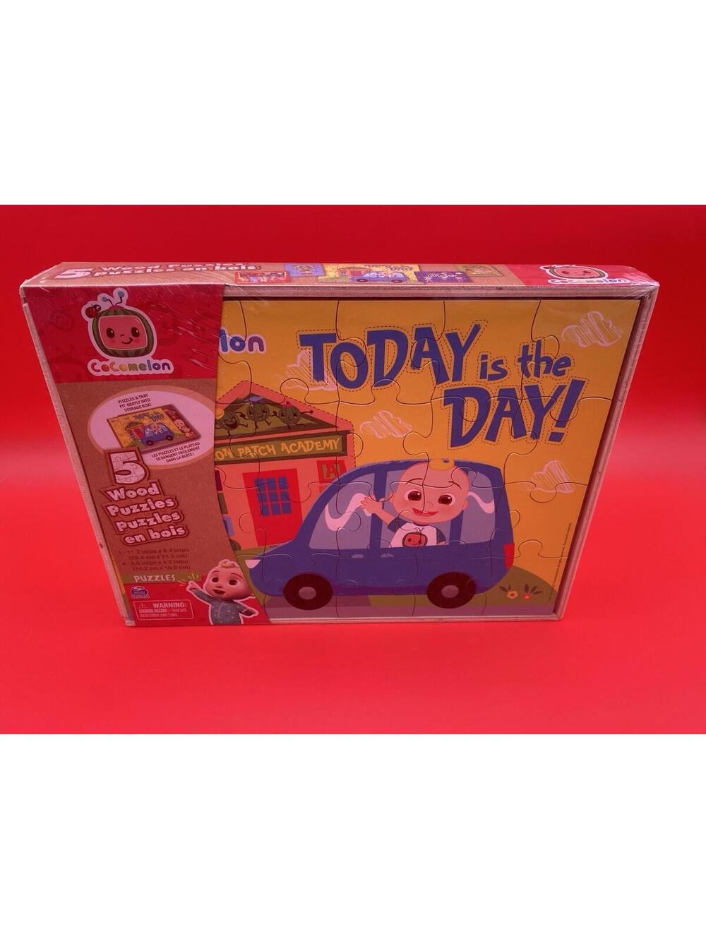 Cocomelon 5 Wood Puzzles Set - Sealed - 2021 Spin Master